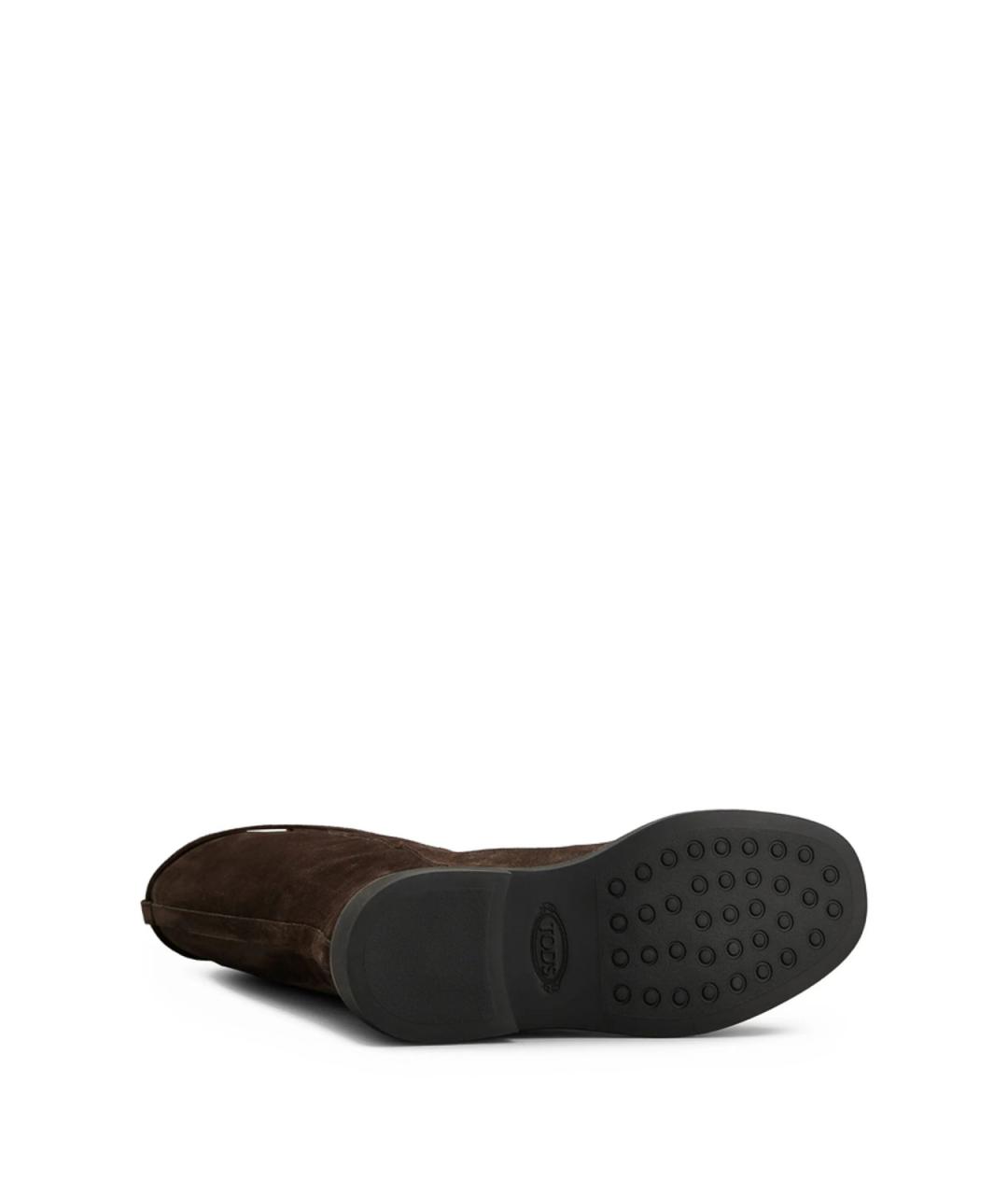 TOD'S Коричневые резиновые балетки, фото 4
