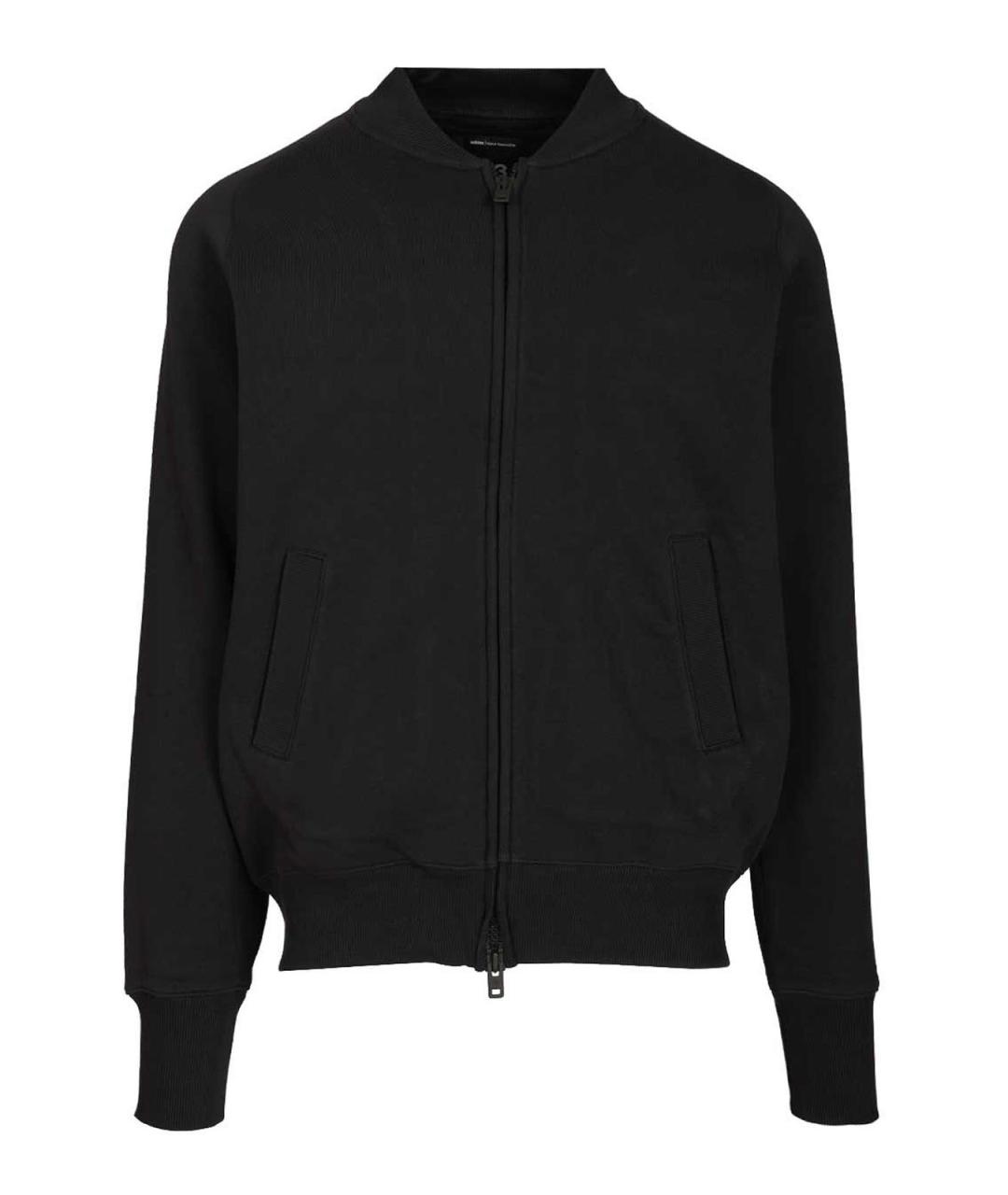 Y-3 Черная хлопковая куртка, фото 1