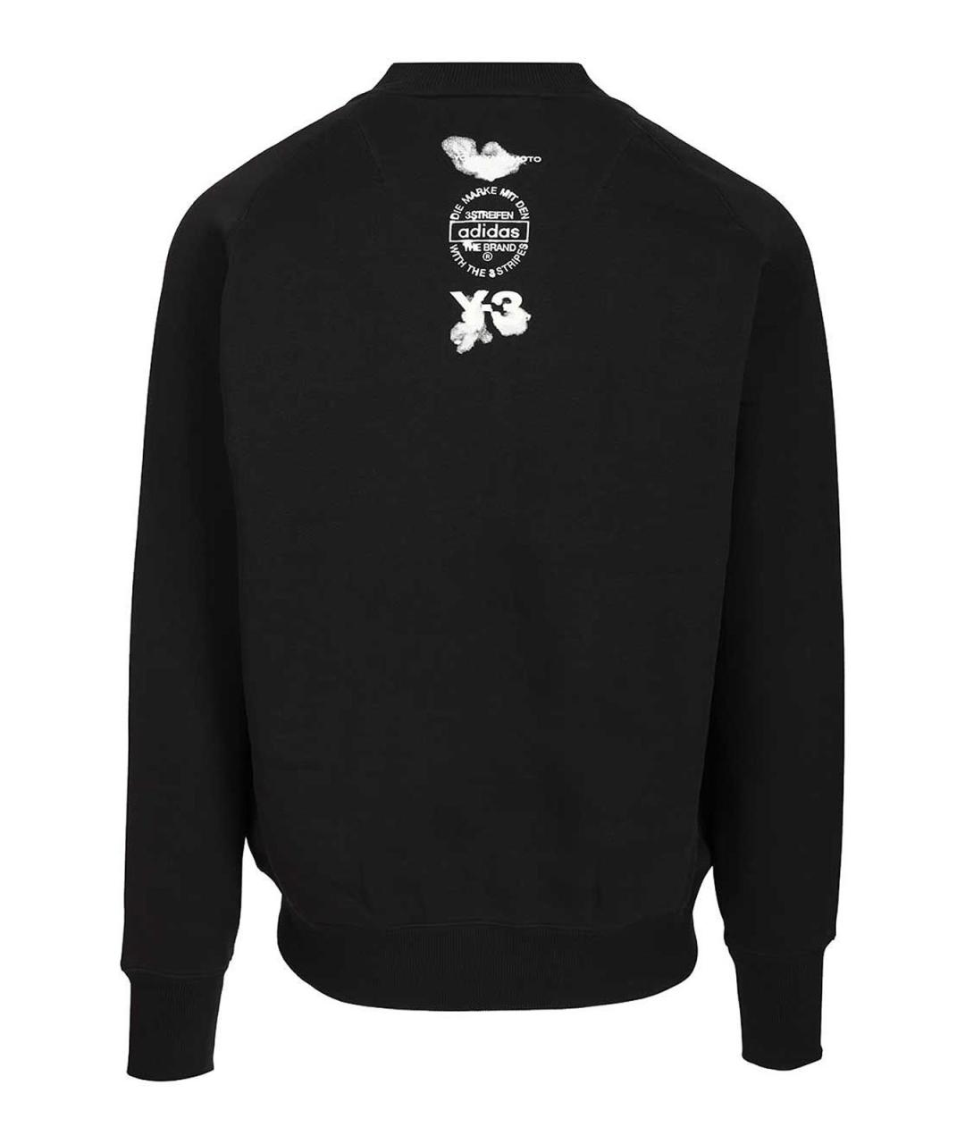 Y-3 Черная хлопковая куртка, фото 2