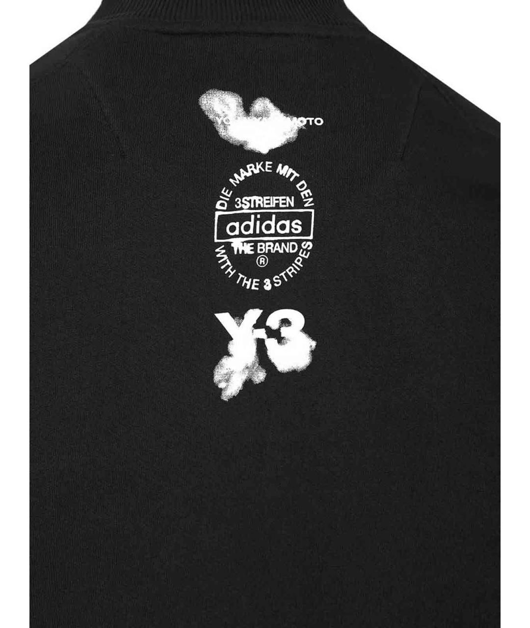 Y-3 Черная хлопковая куртка, фото 5