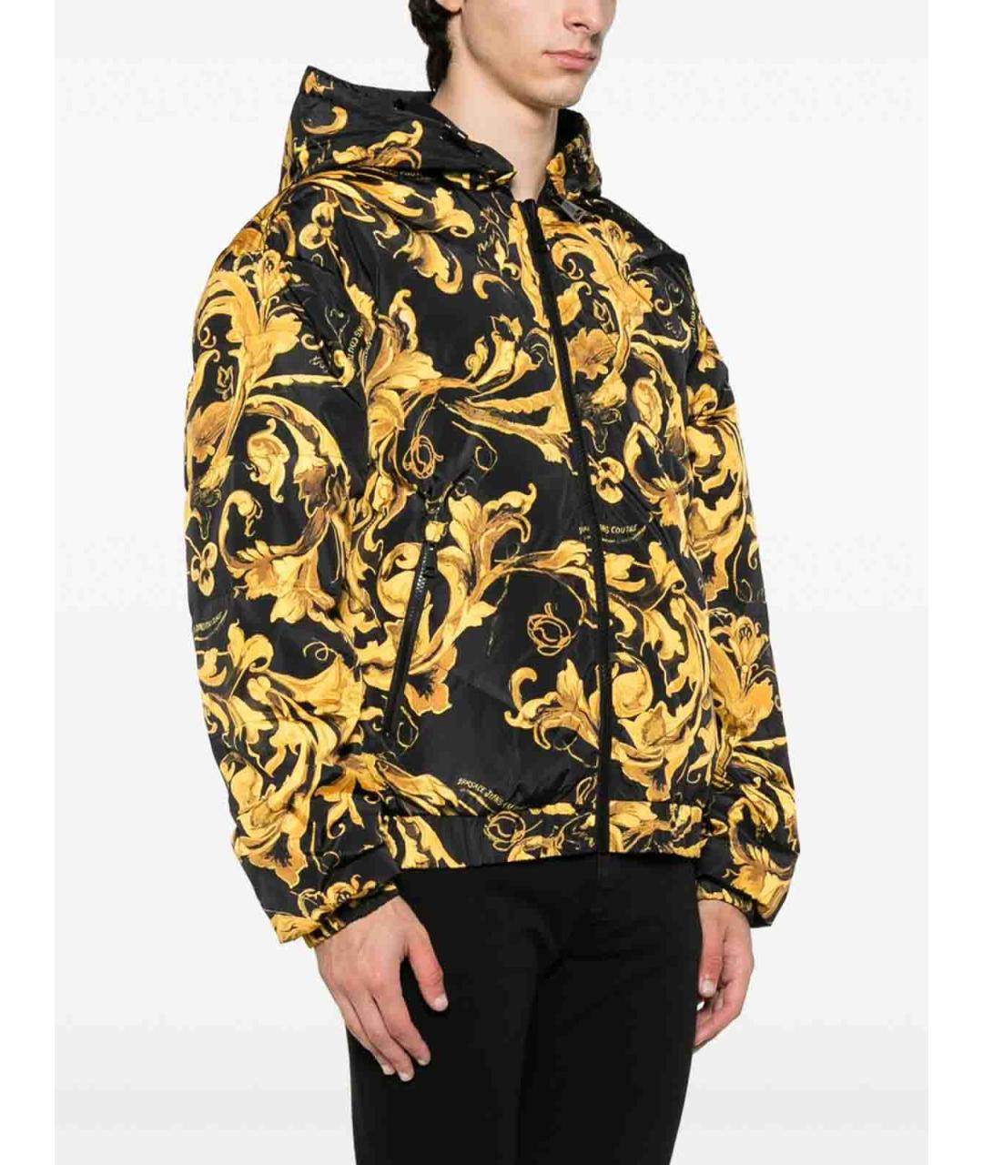 VERSACE JEANS COUTURE Мульти полиамидовый пуховик, фото 3
