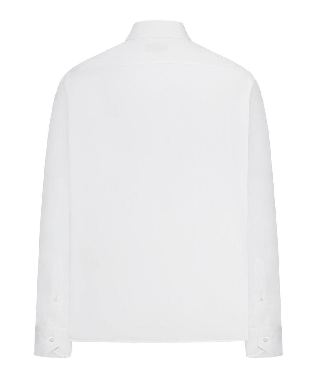 FENDI Белая хлопковая классическая рубашка, фото 2