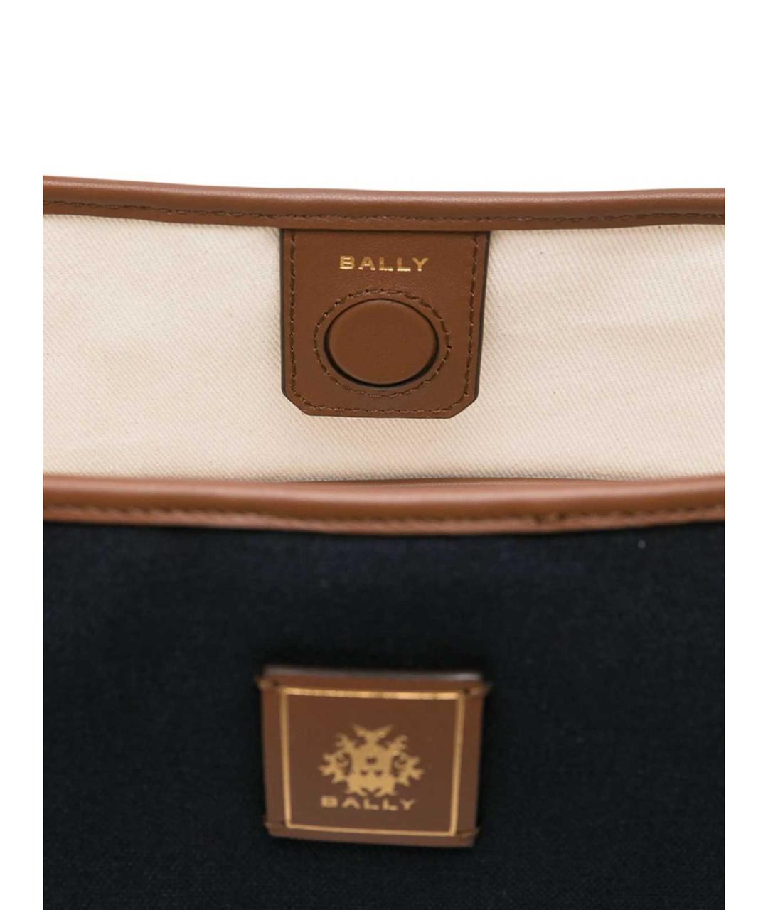 BALLY Синяя тканевая сумка тоут, фото 3