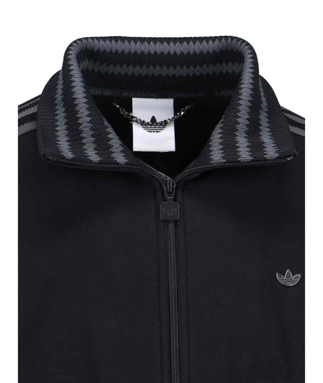 ADIDAS Черный хлопковый джемпер / свитер, фото 5