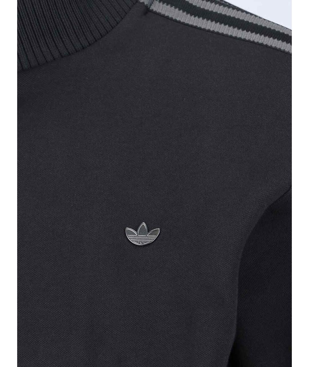 ADIDAS Черный хлопковый джемпер / свитер, фото 4
