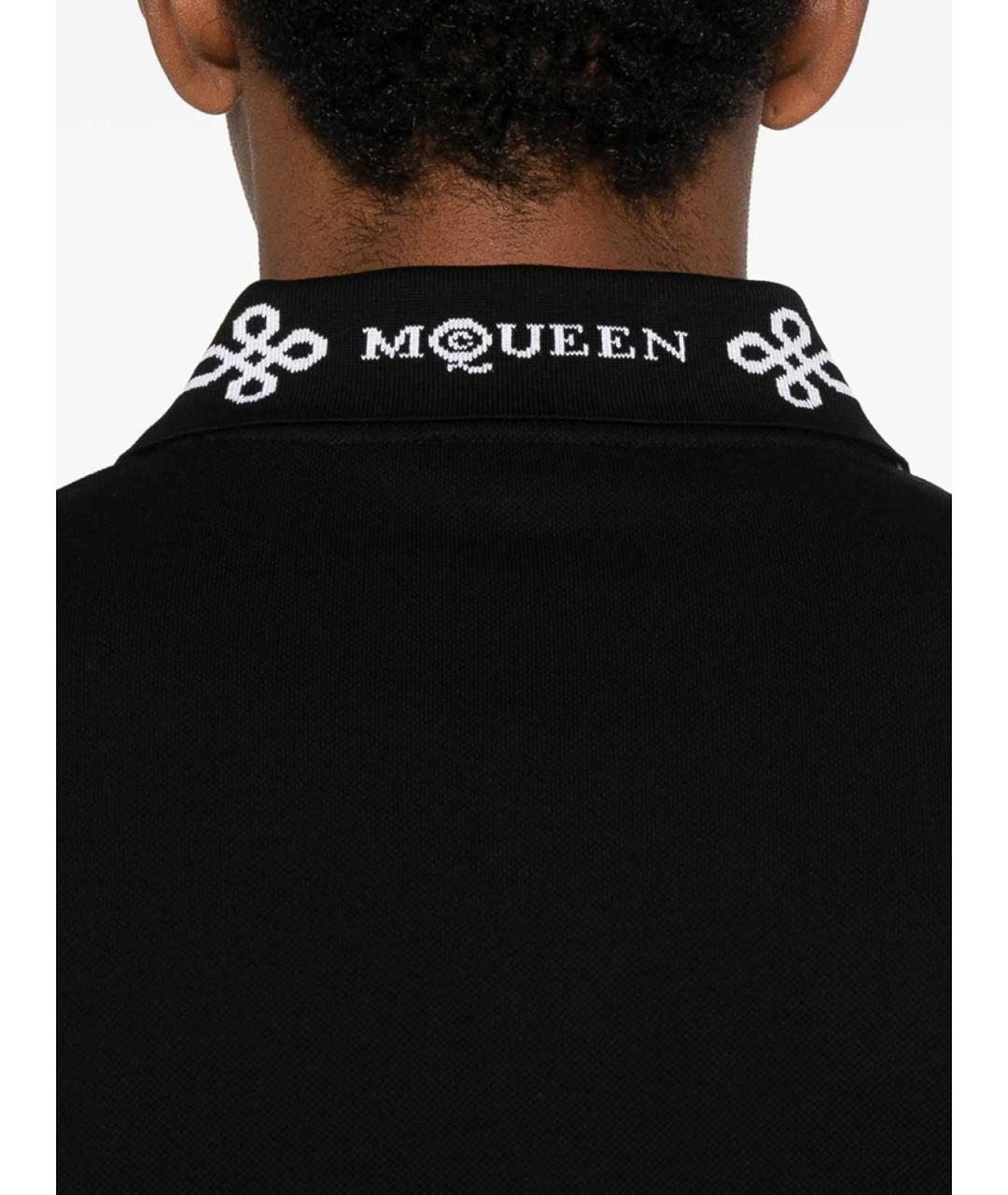 ALEXANDER MCQUEEN Черный хлопковый джемпер / свитер, фото 2