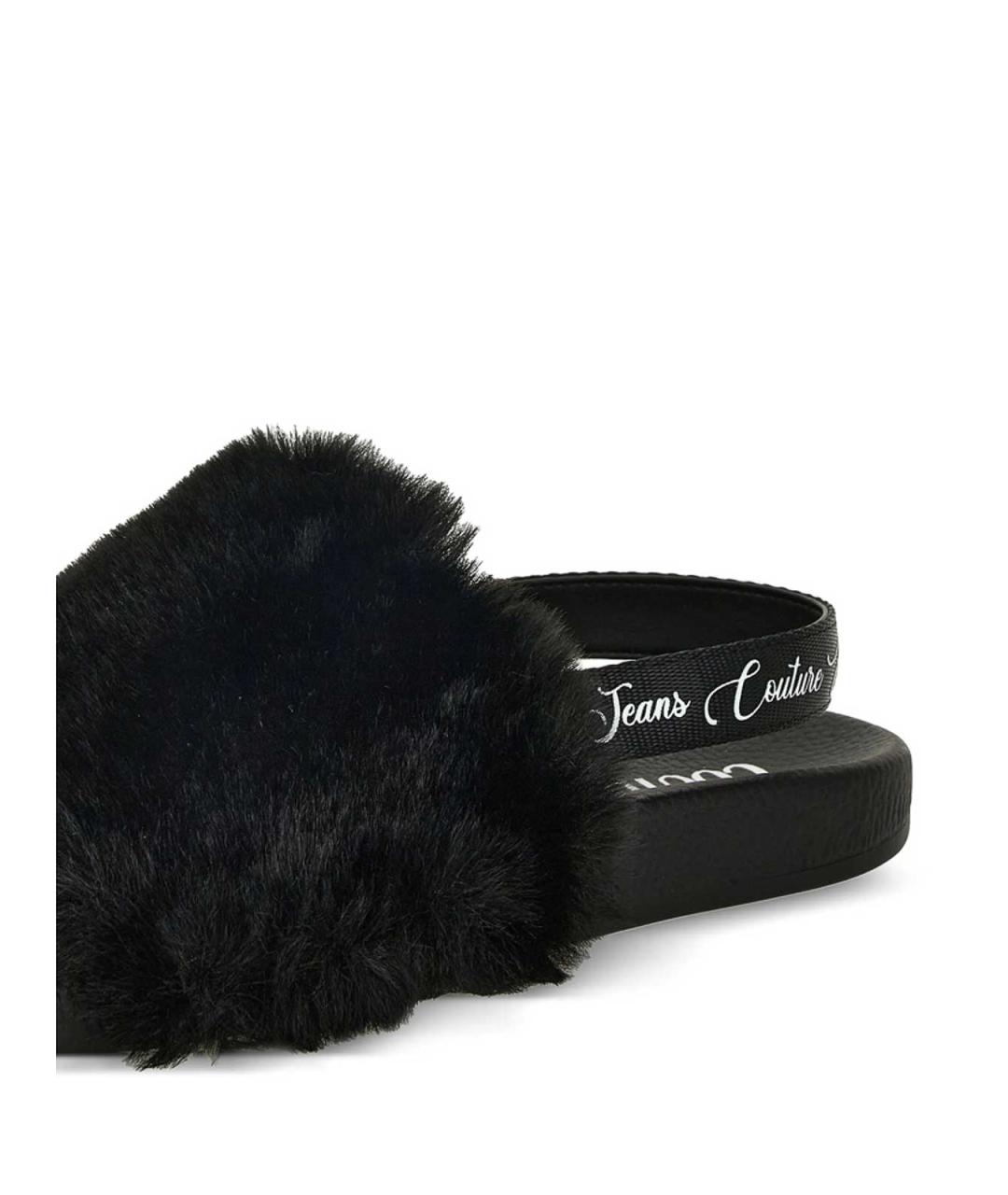 VERSACE JEANS COUTURE Черные резиновые сандалии, фото 3
