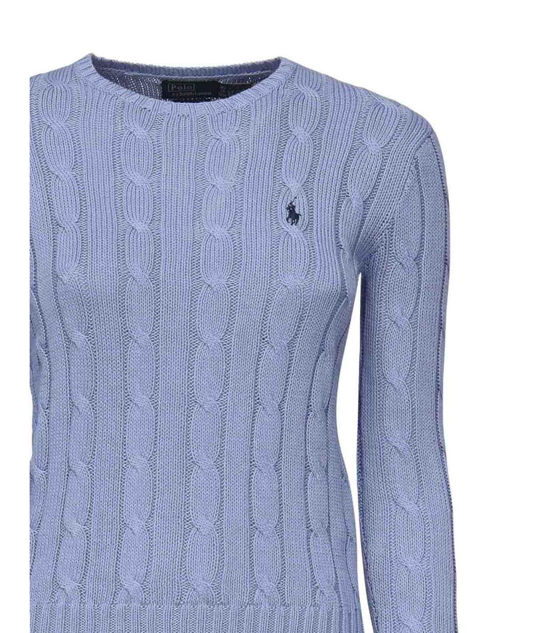 POLO RALPH LAUREN Синий хлопковый джемпер / свитер, фото 2