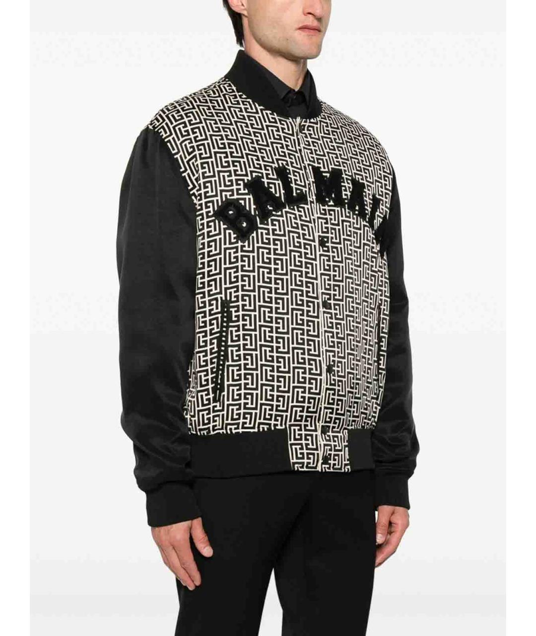 BALMAIN Черная хлопковая куртка, фото 4