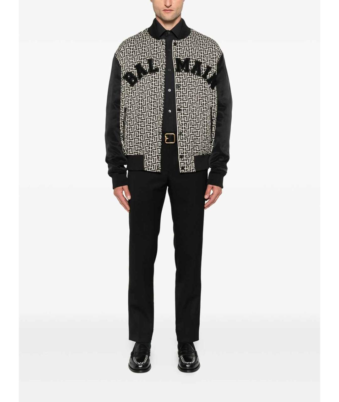 BALMAIN Черная хлопковая куртка, фото 2
