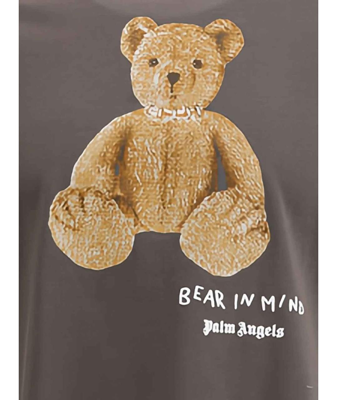 PALM ANGELS Серая хлопковая футболка, фото 2