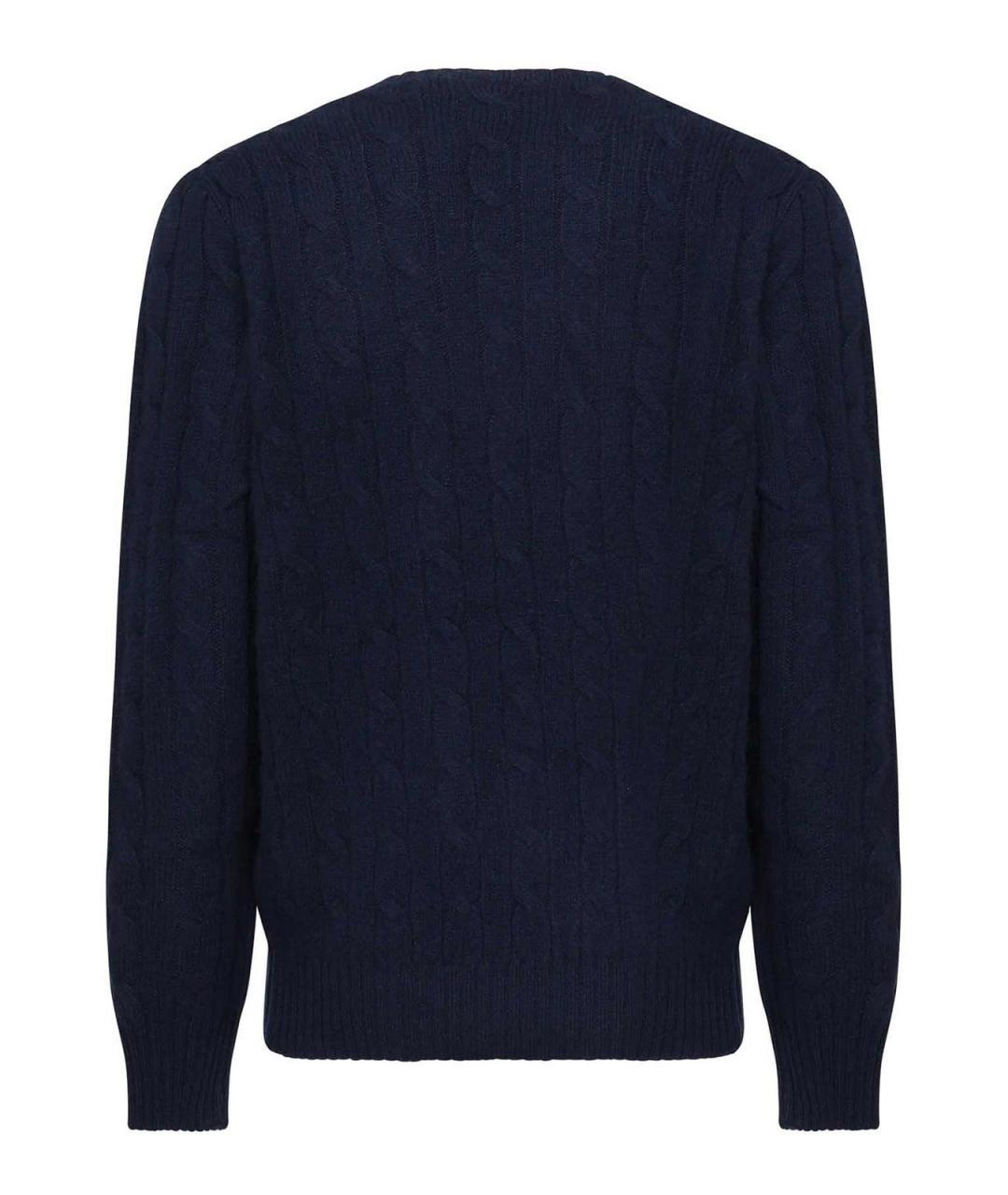 POLO RALPH LAUREN Синий кашемировый джемпер / свитер, фото 3