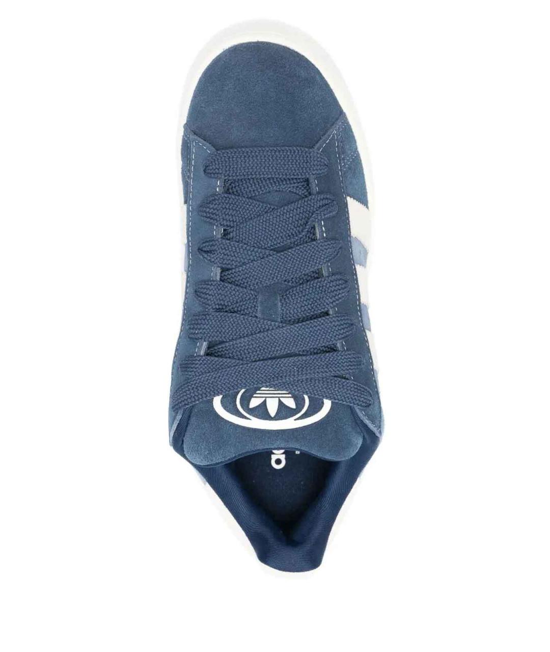 ADIDAS Синие замшевые низкие кроссовки / кеды, фото 2