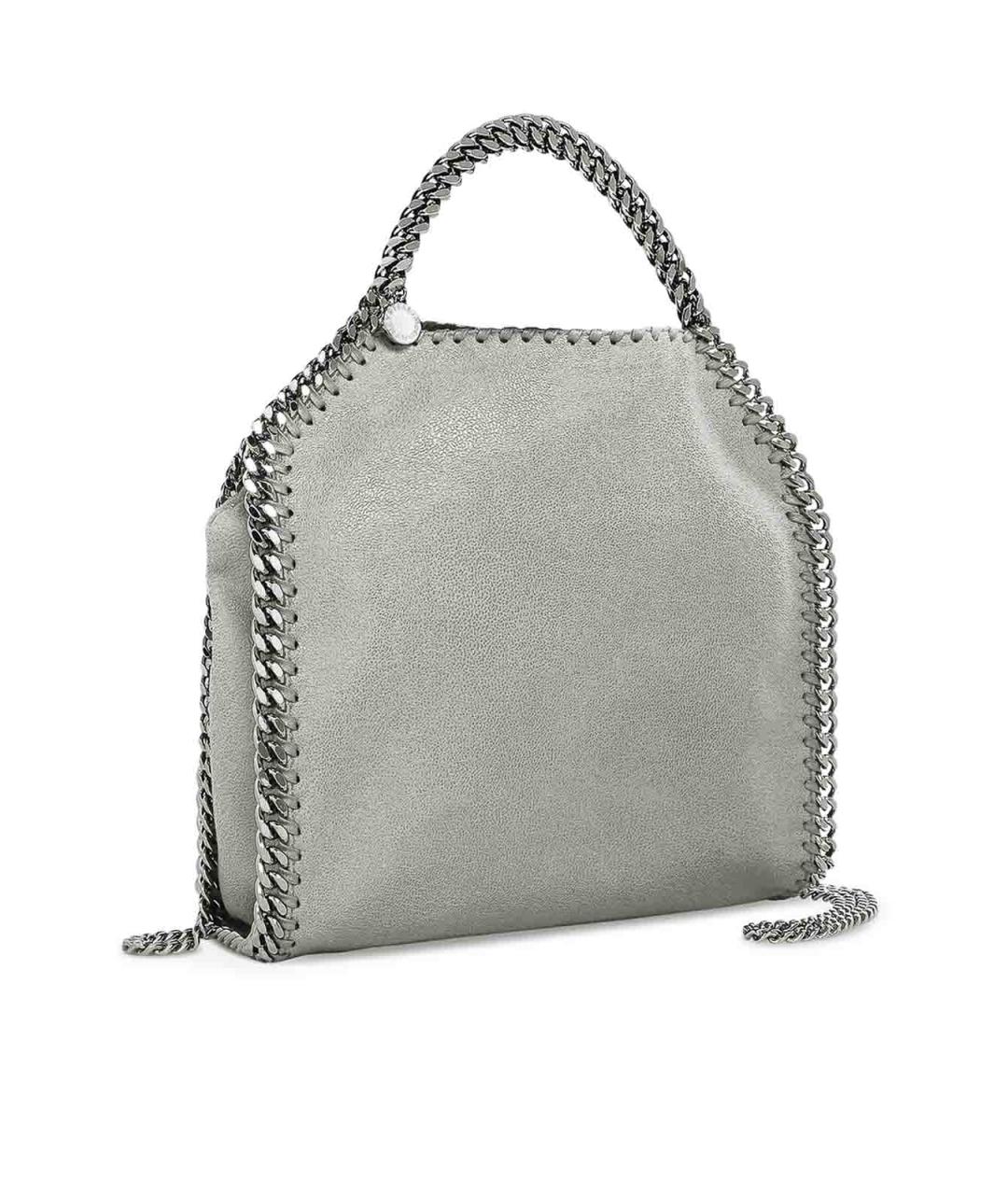 STELLA MCCARTNEY Серая синтетическая сумка тоут, фото 3