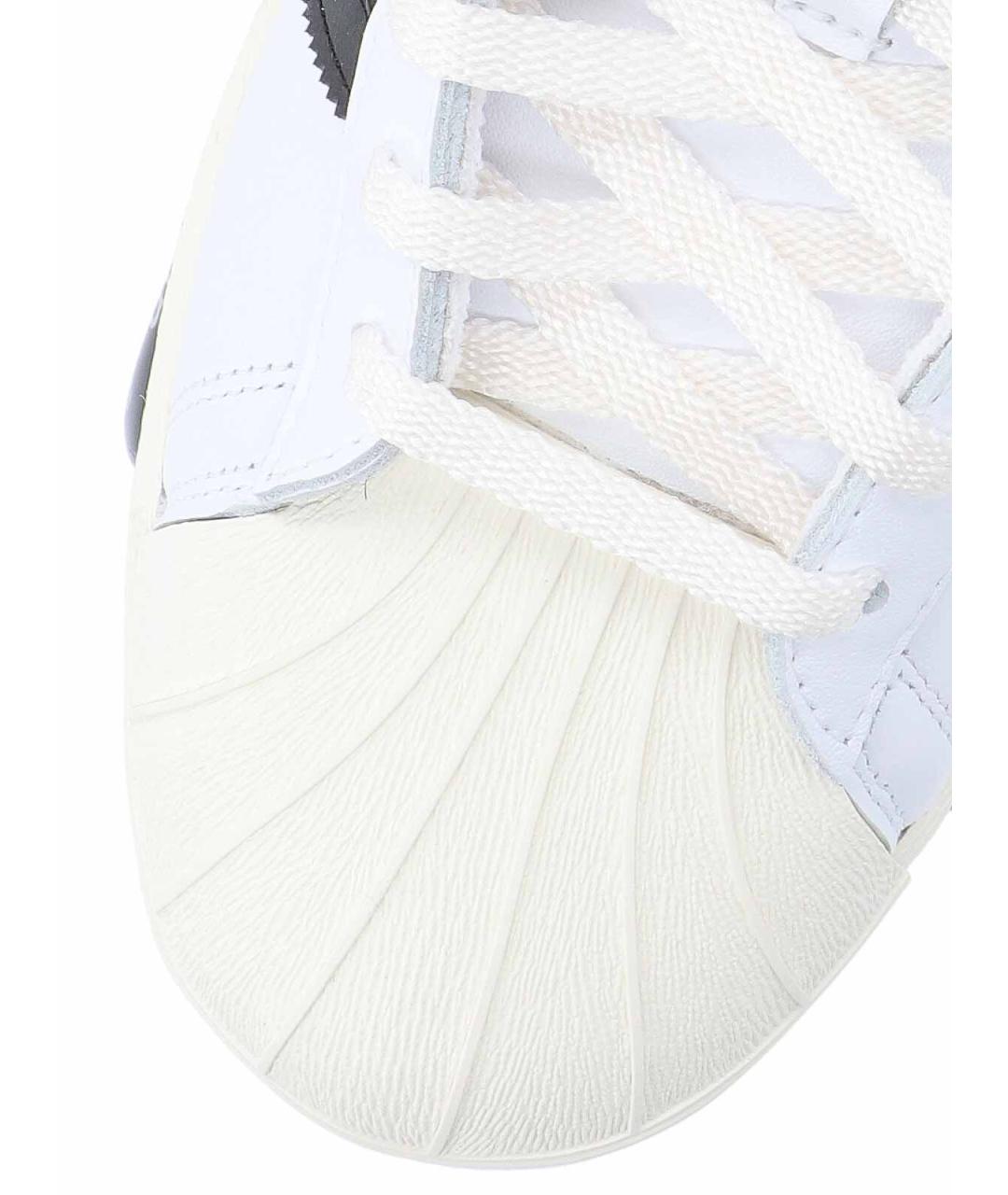 ADIDAS Белые кожаные кроссовки, фото 5