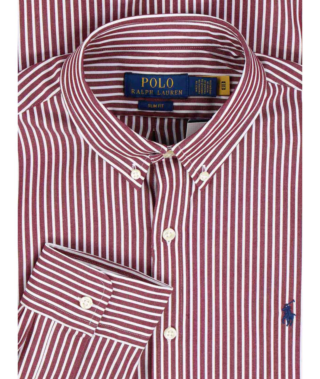 POLO RALPH LAUREN Красная хлопковая классическая рубашка, фото 3