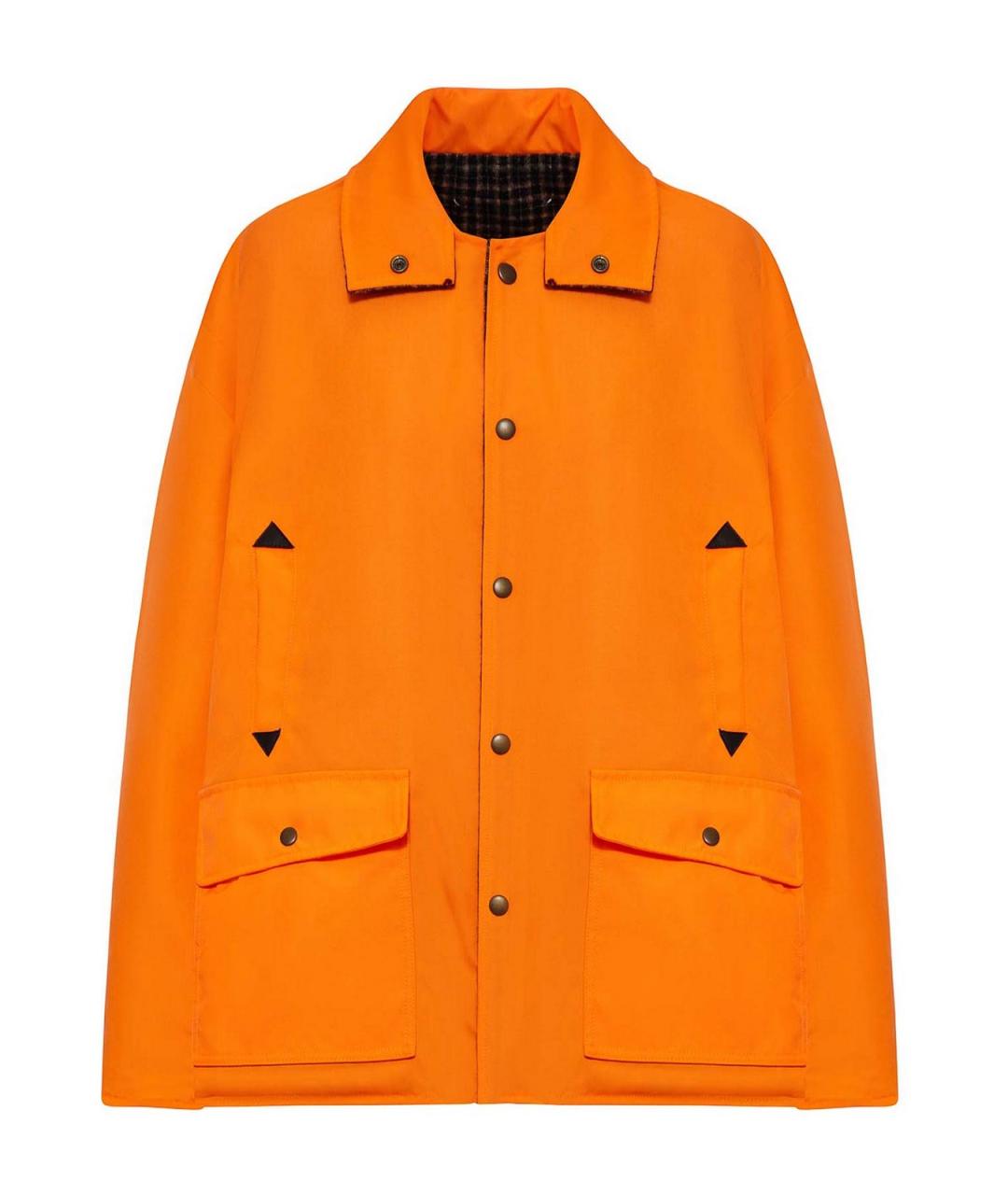 MAISON MARGIELA Оранжевая полиамидовая куртка, фото 1