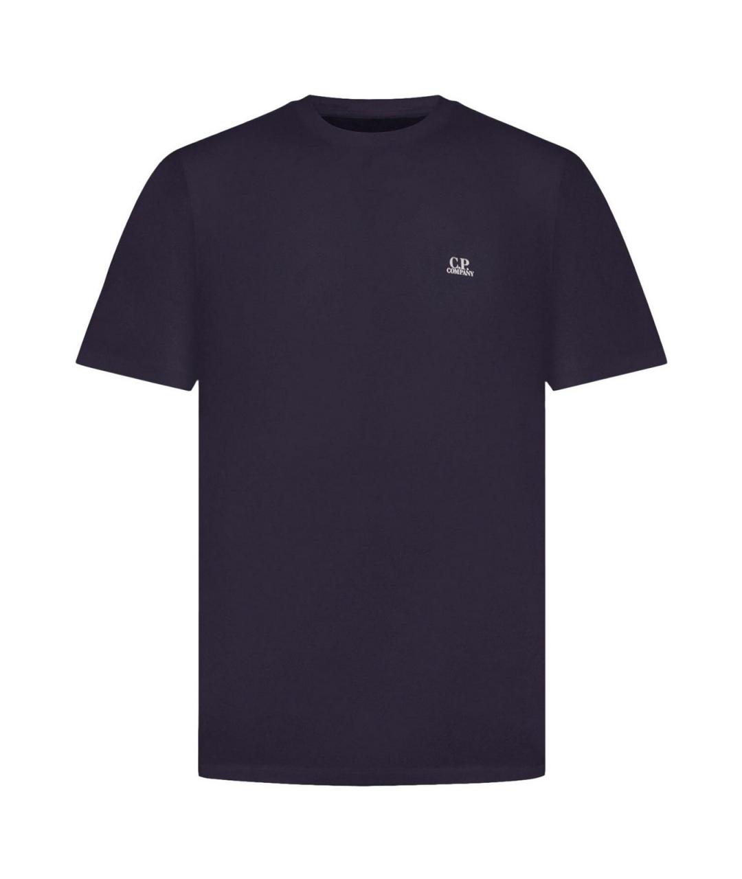 CP COMPANY Синяя хлопковая футболка, фото 1