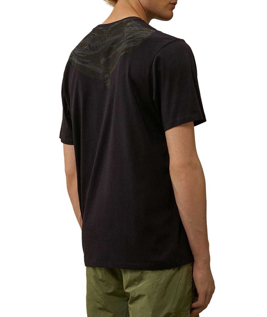 CP COMPANY Синяя хлопковая футболка, фото 3