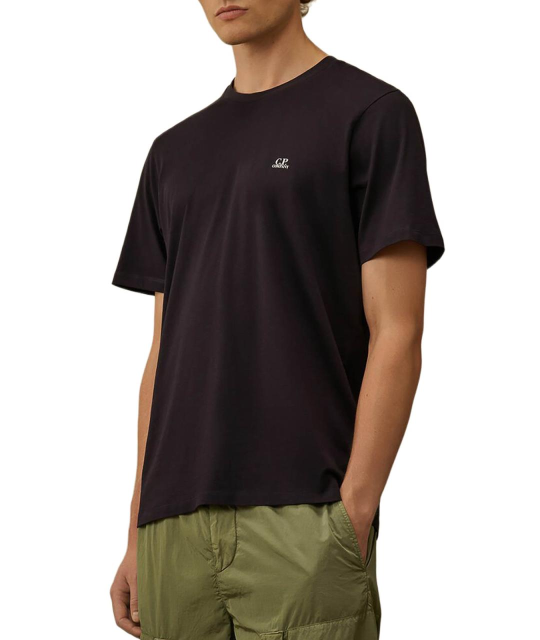CP COMPANY Синяя хлопковая футболка, фото 2