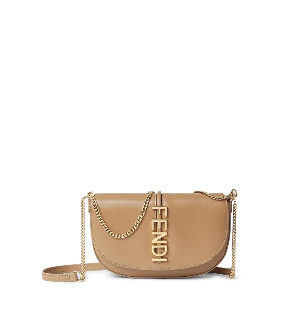 FENDI Коричневый кожаный кошелек, фото 1