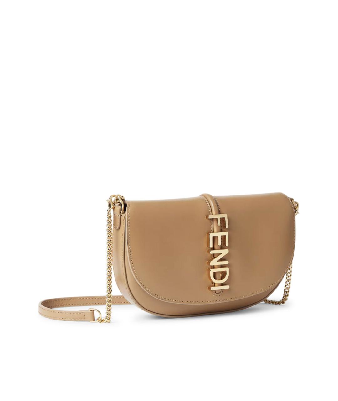 FENDI Коричневый кожаный кошелек, фото 3