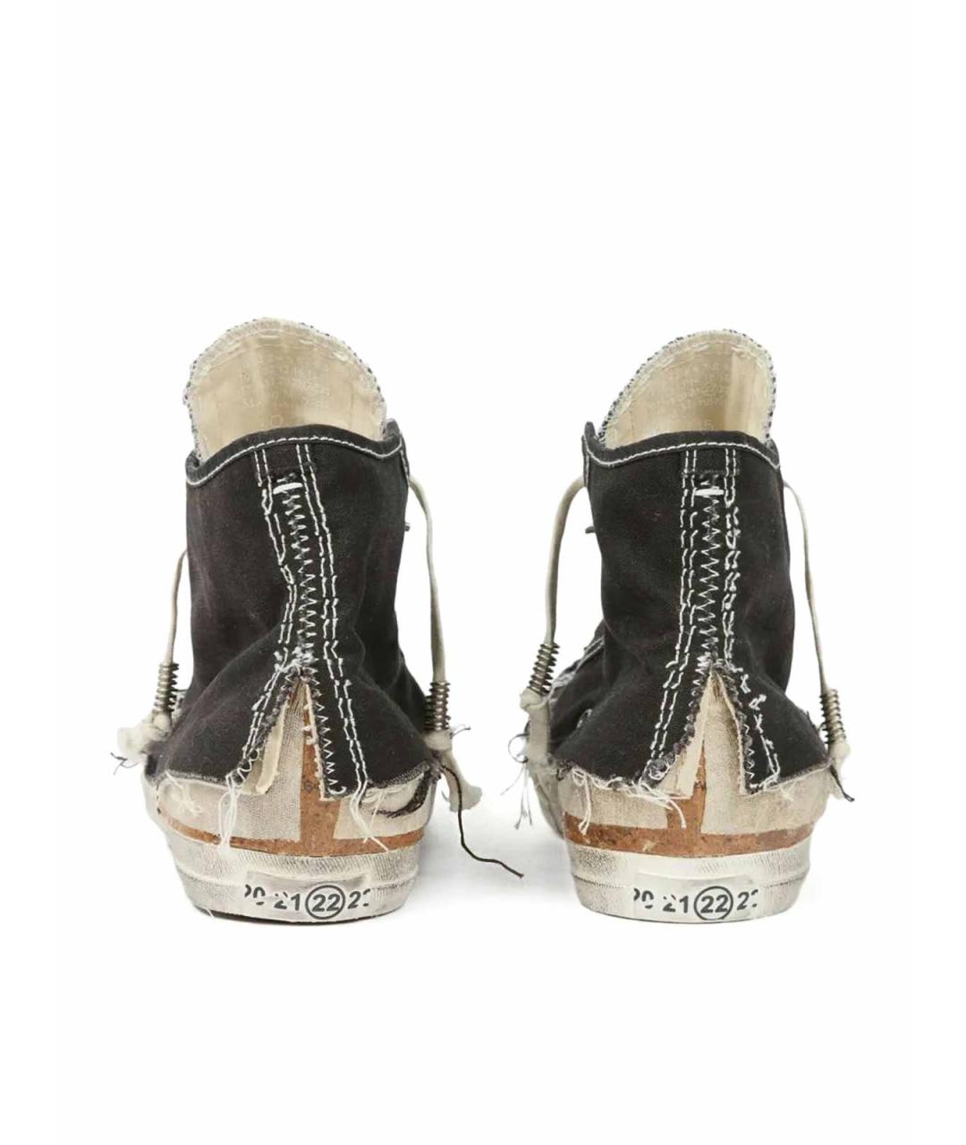 MAISON MARGIELA Синие текстильные низкие кроссовки / кеды, фото 3