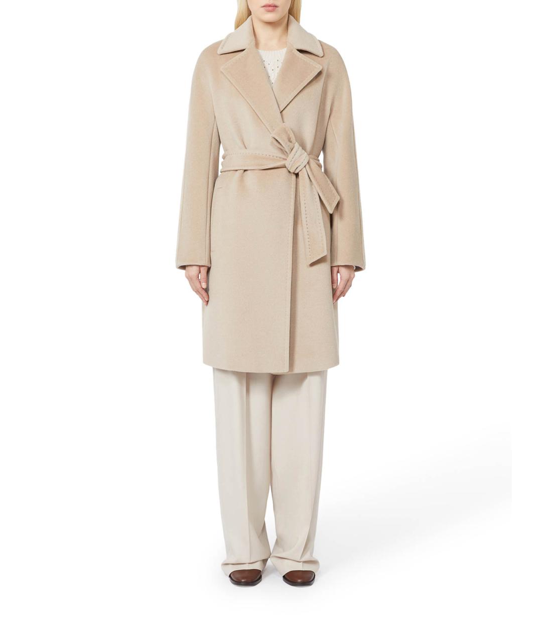 MAX MARA Бежевая шерстяная куртка, фото 2