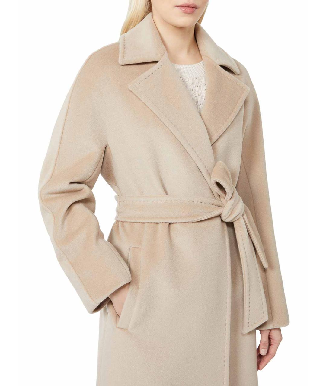 MAX MARA Бежевая шерстяная куртка, фото 4