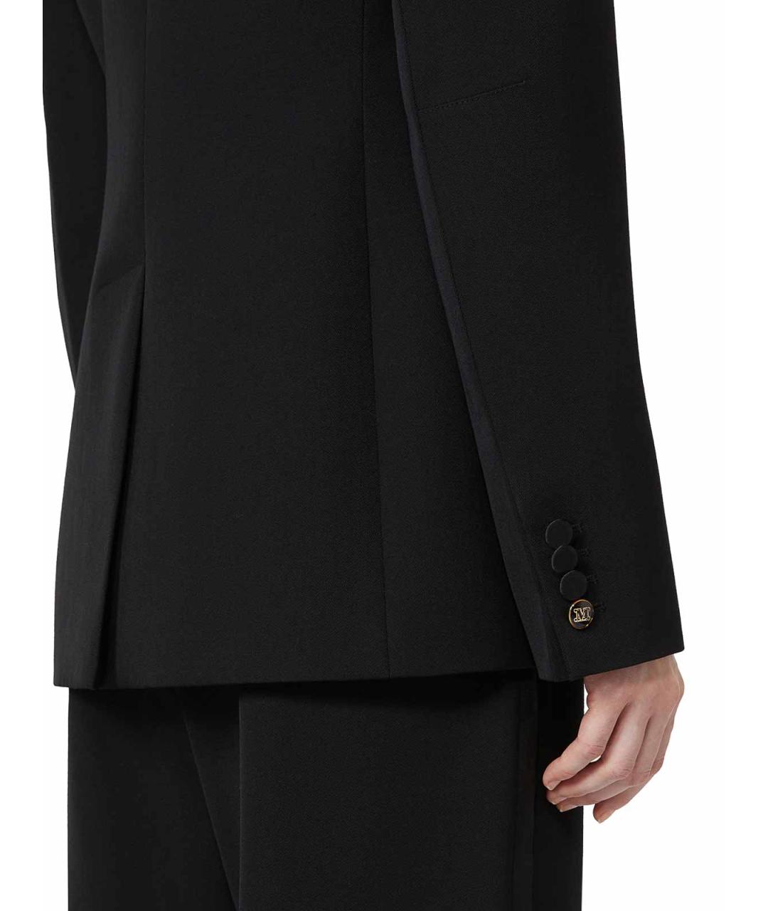 MAX MARA Черный шерстяной жакет/пиджак, фото 6