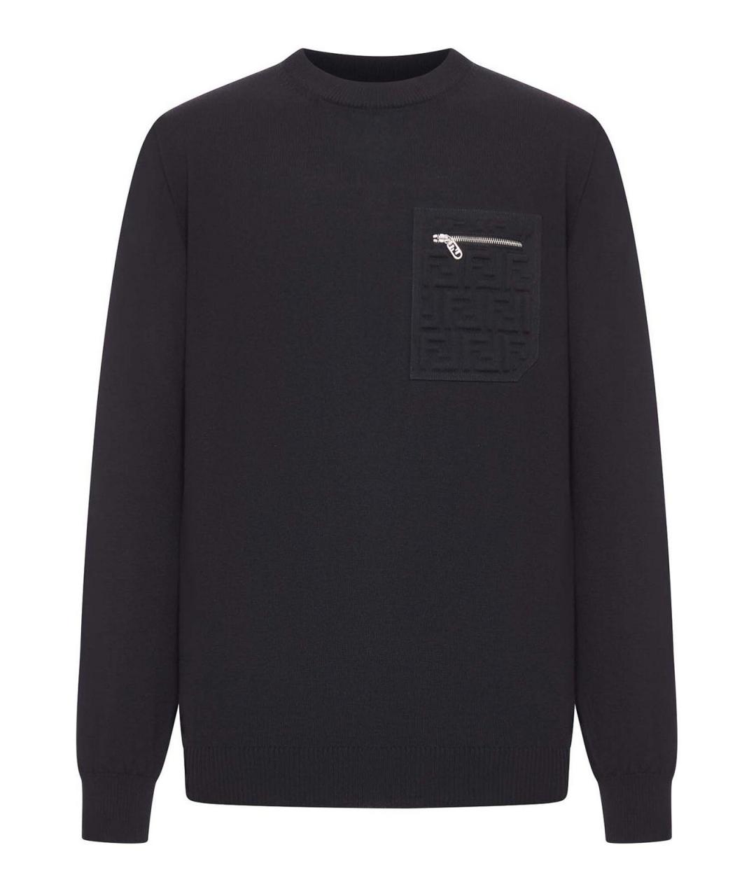 FENDI Черный джемпер / свитер, фото 1