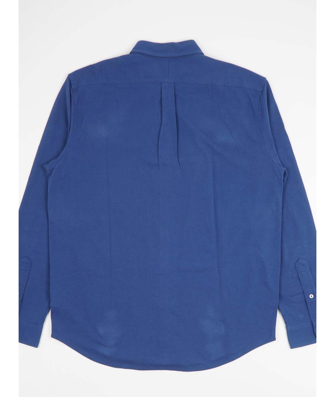 POLO RALPH LAUREN Синяя хлопковая классическая рубашка, фото 2
