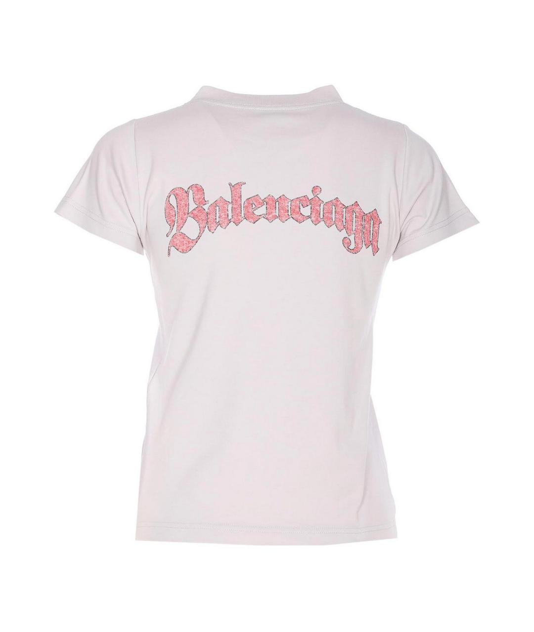 BALENCIAGA Белый хлопковый джемпер / свитер, фото 2