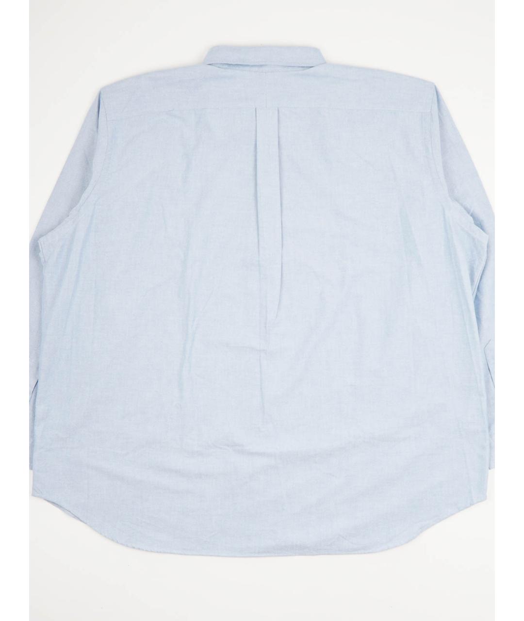 POLO RALPH LAUREN Голубая хлопковая классическая рубашка, фото 2