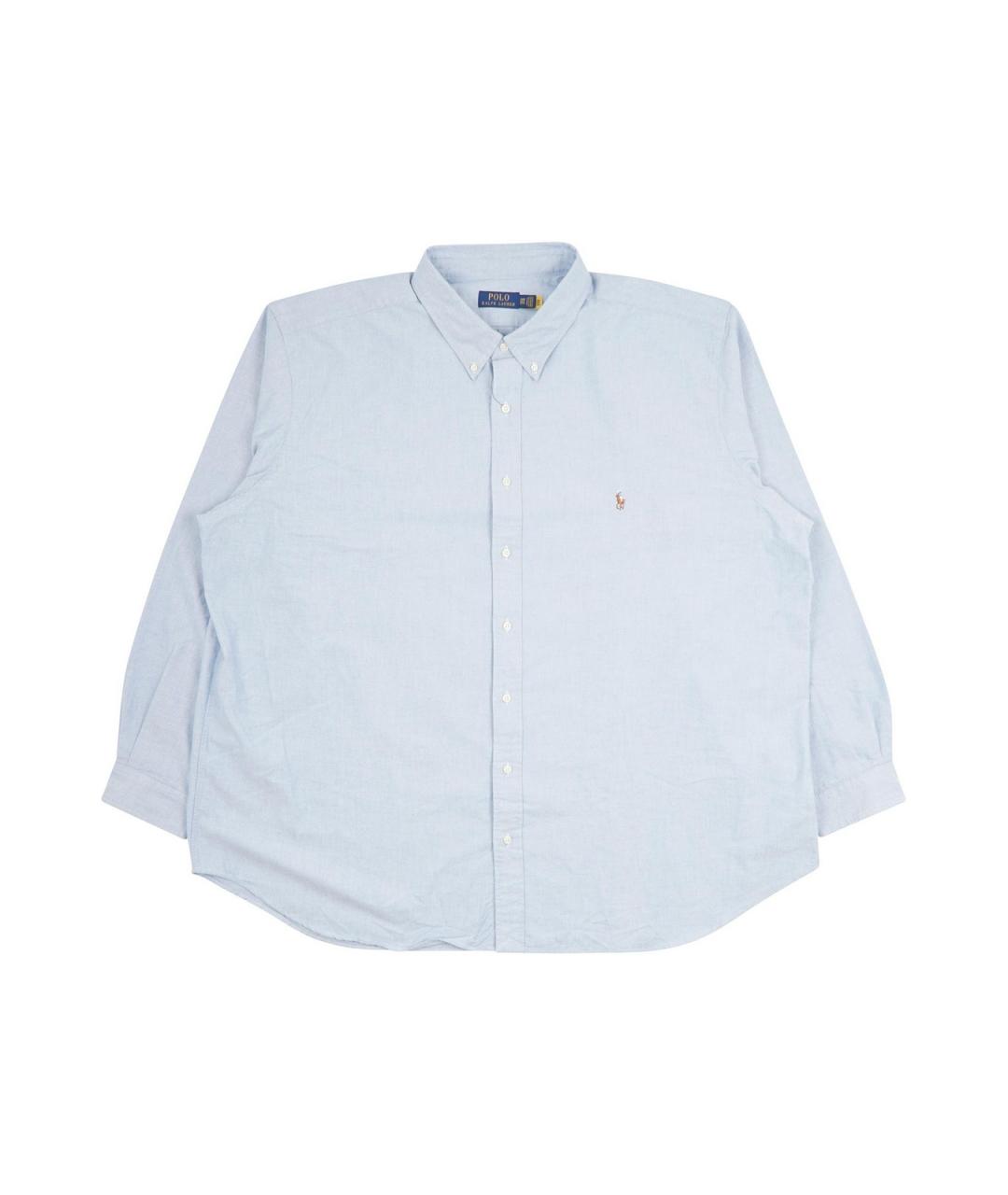 POLO RALPH LAUREN Голубая хлопковая классическая рубашка, фото 1