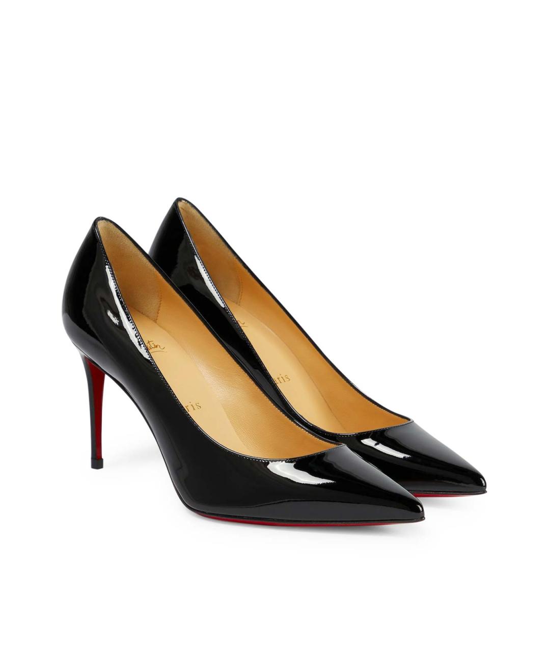 CHRISTIAN LOUBOUTIN Черные туфли из лакированной кожи, фото 2