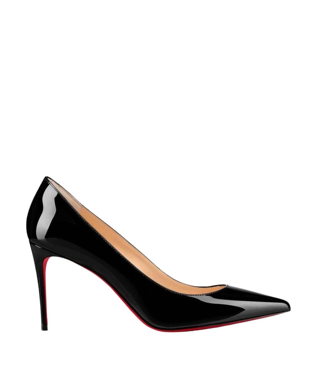 CHRISTIAN LOUBOUTIN Черные туфли из лакированной кожи, фото 1