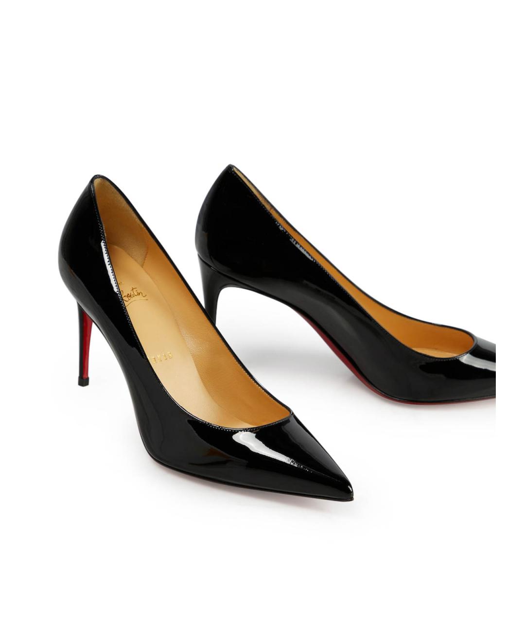 CHRISTIAN LOUBOUTIN Черные туфли из лакированной кожи, фото 5