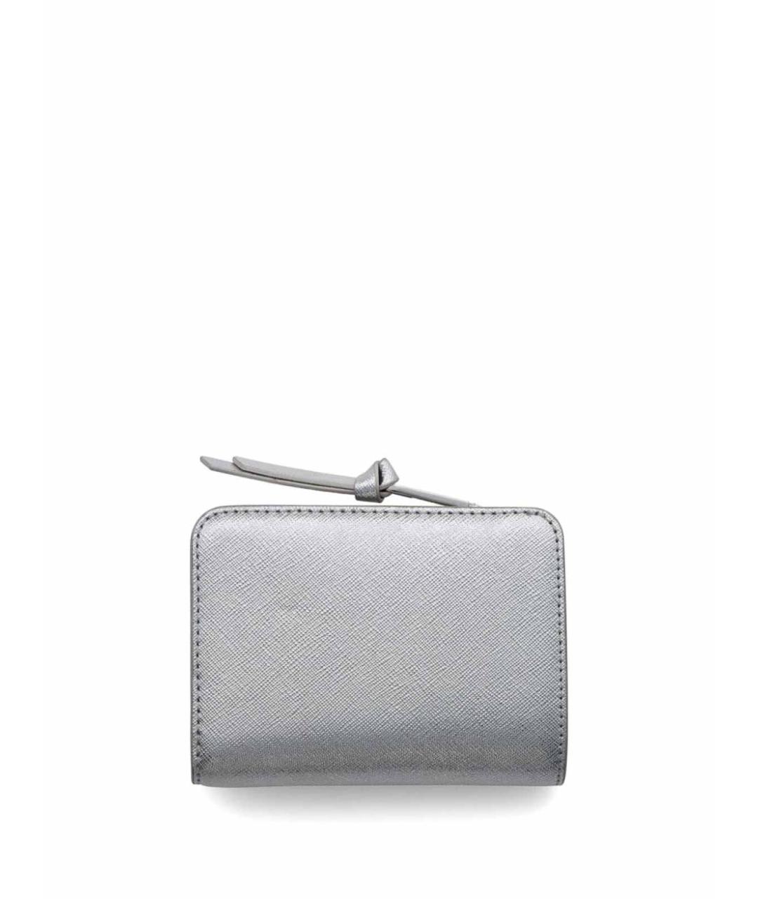 MARC JACOBS Серебряный кожаный кошелек, фото 2