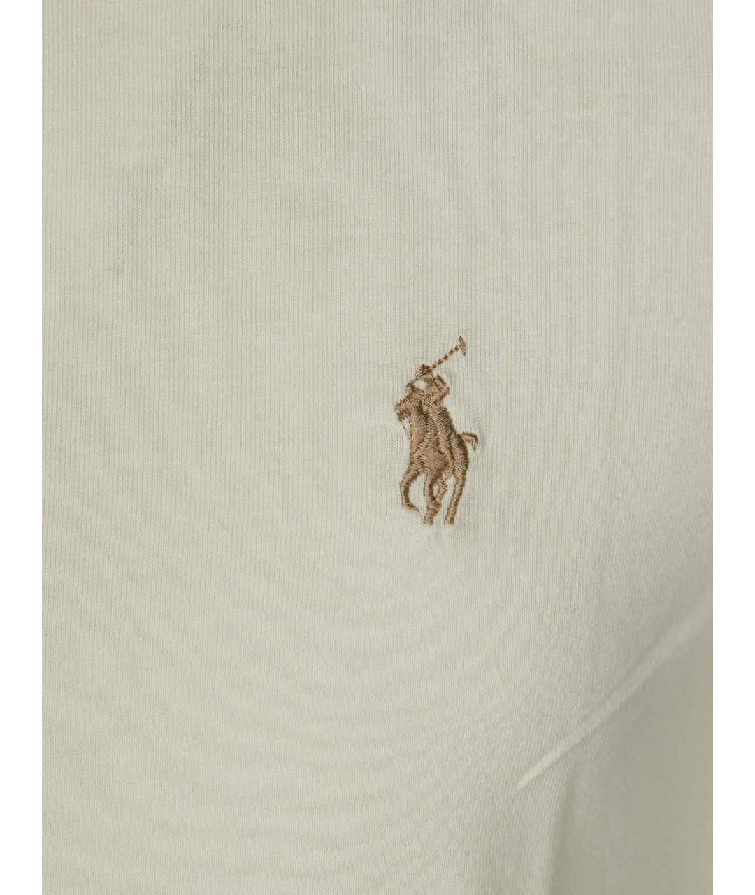 POLO RALPH LAUREN Белая хлопковая футболка, фото 3