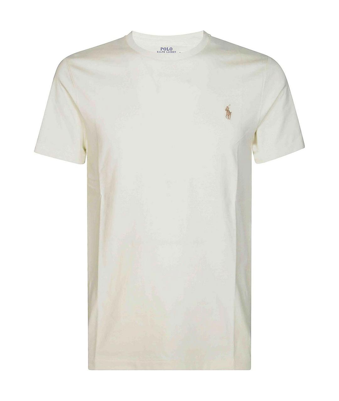 POLO RALPH LAUREN Белая хлопковая футболка, фото 1