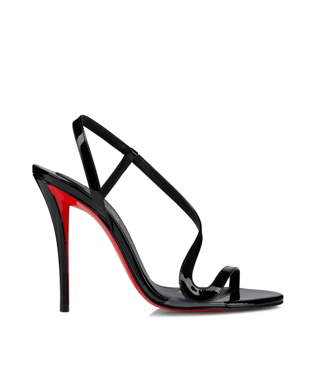 CHRISTIAN LOUBOUTIN Черные кожаные сандалии, фото 1