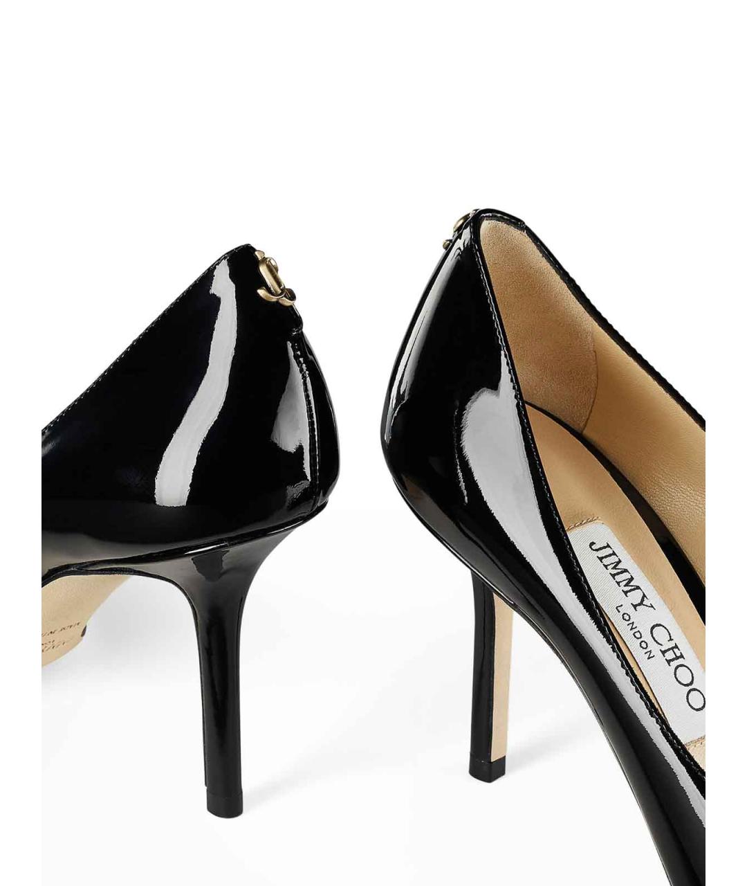 JIMMY CHOO Черные кожаные туфли, фото 4