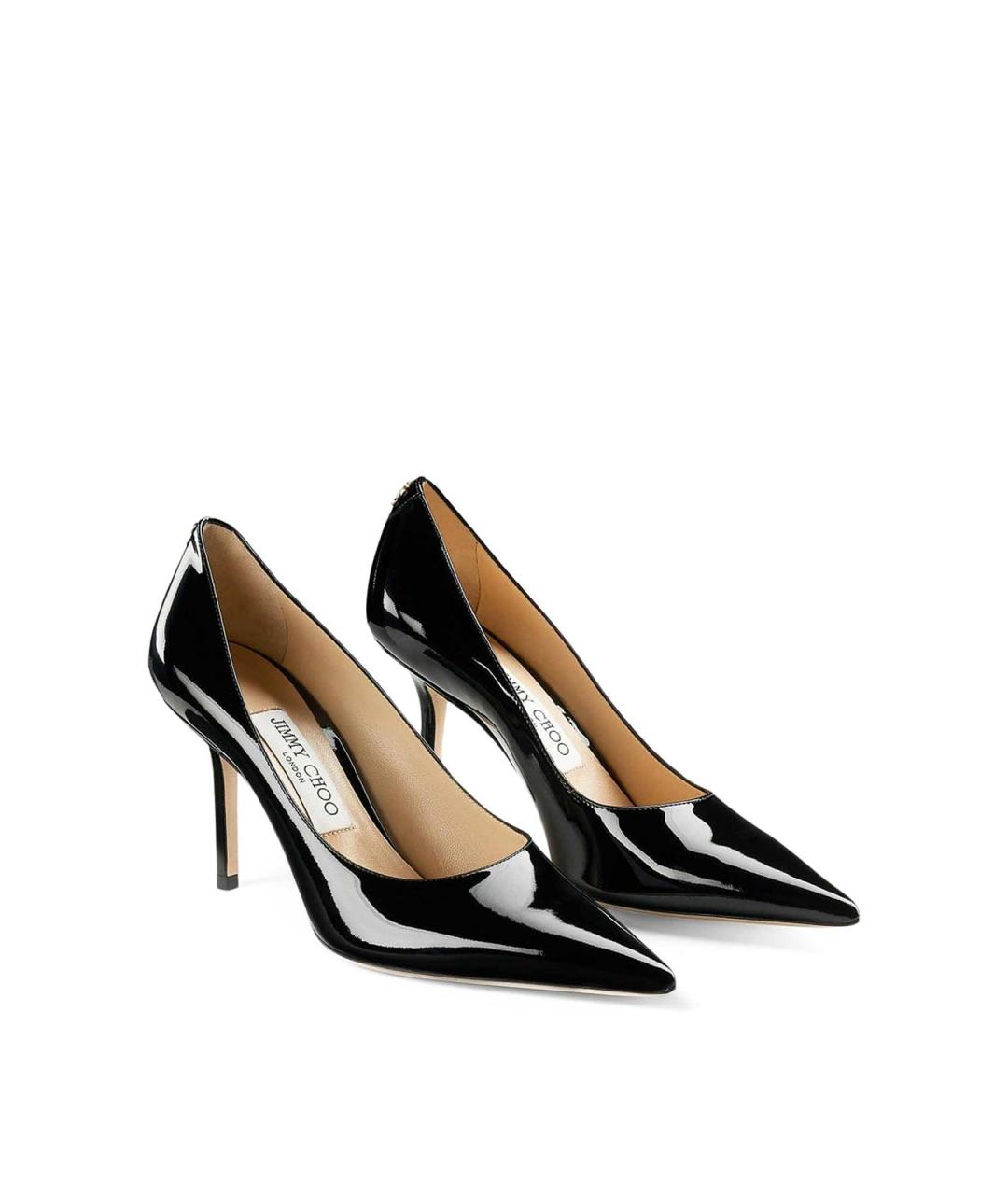 JIMMY CHOO Черные кожаные туфли, фото 2