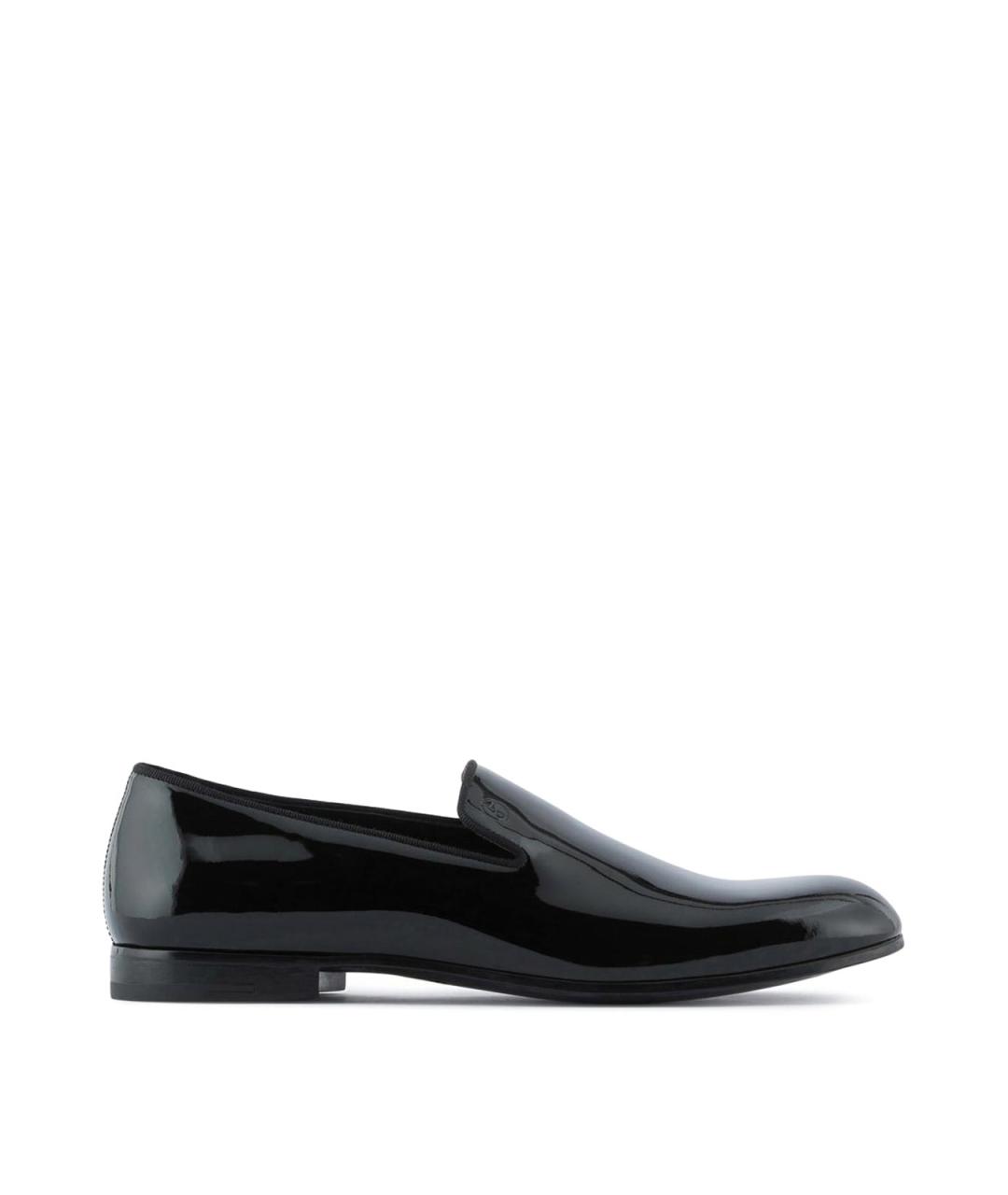 GIORGIO ARMANI Черные кожаные лоферы, фото 1