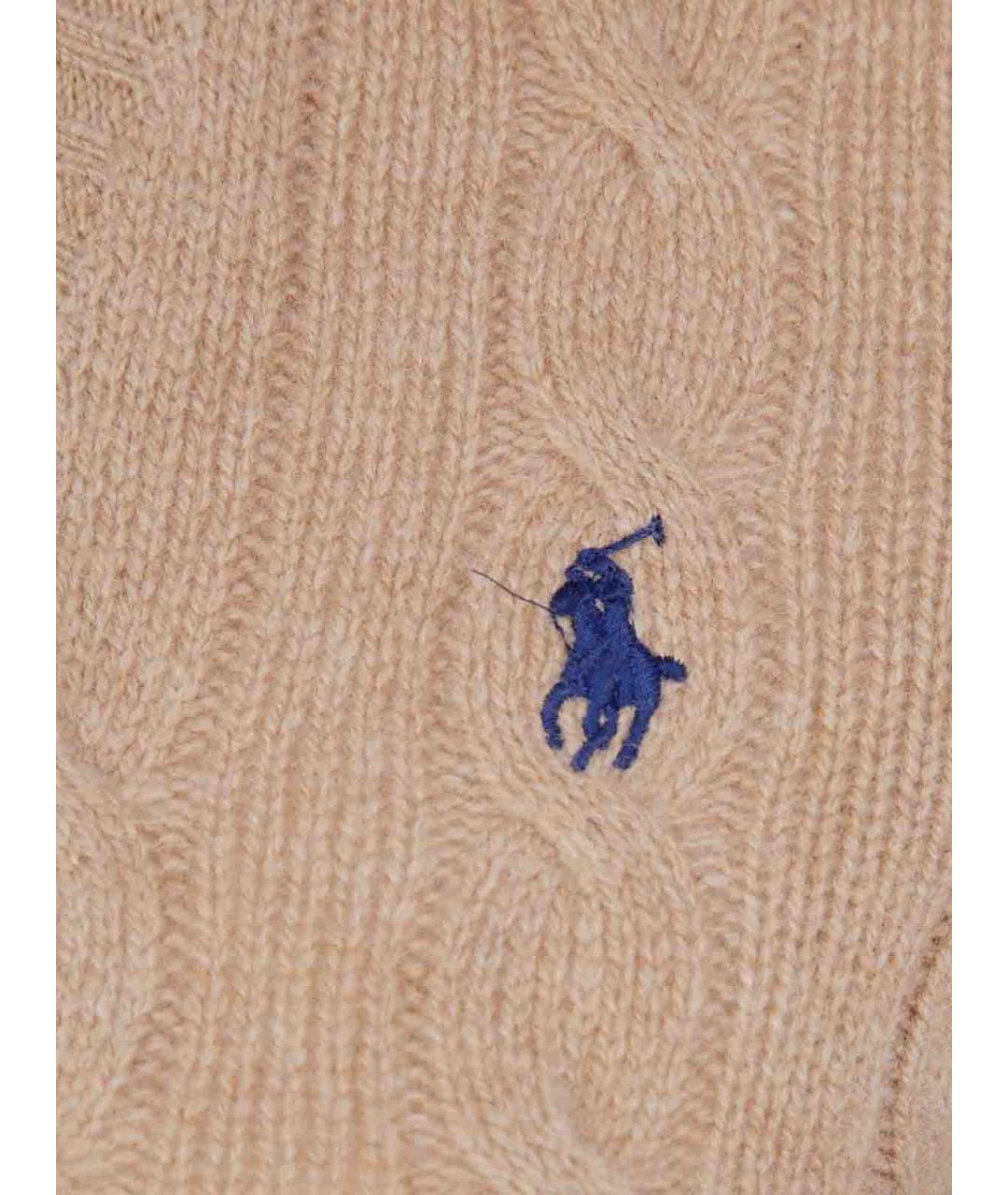 POLO RALPH LAUREN Коричневая кашемировая футболка, фото 3