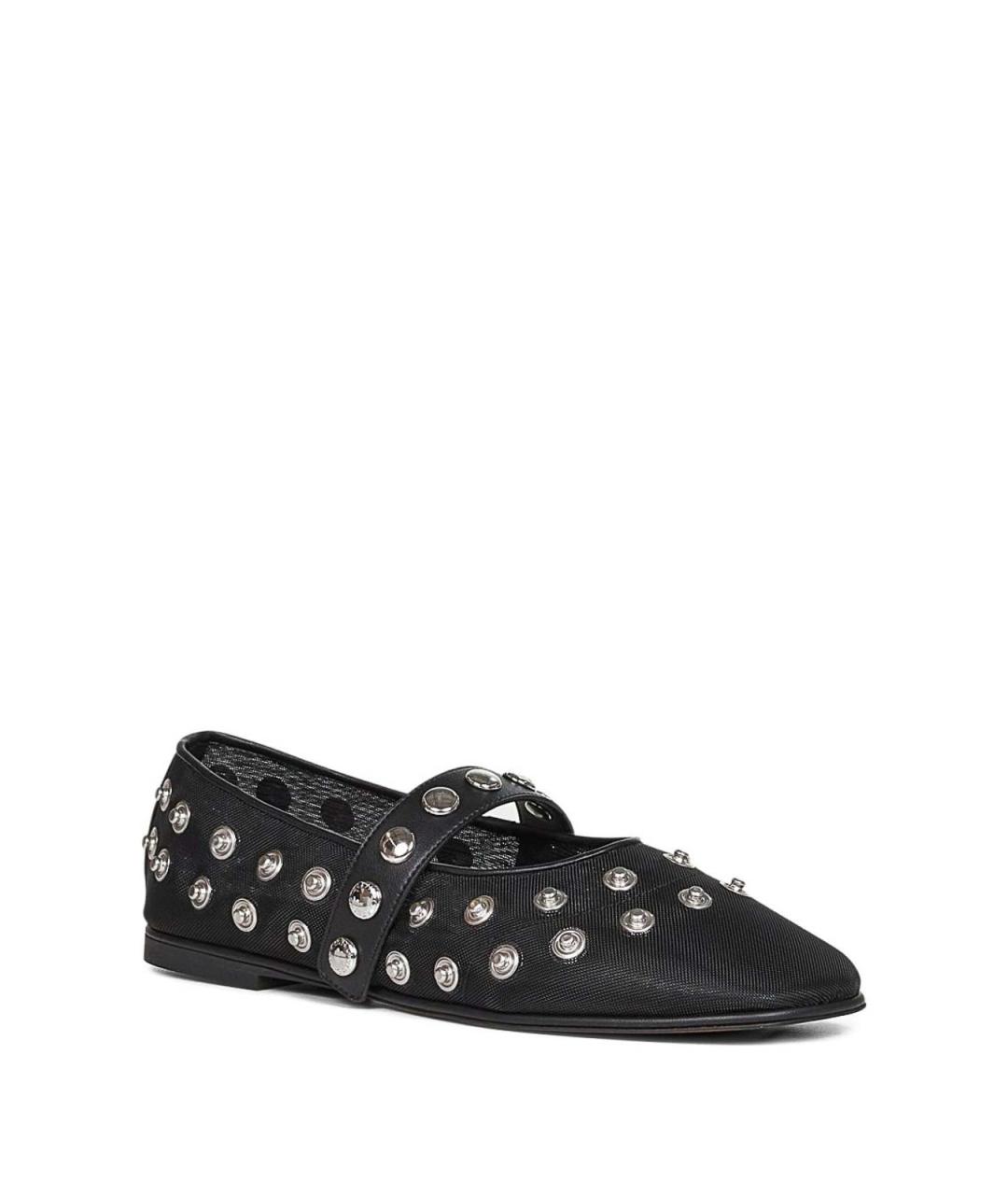 STELLA MCCARTNEY Черные кожаные балетки, фото 2