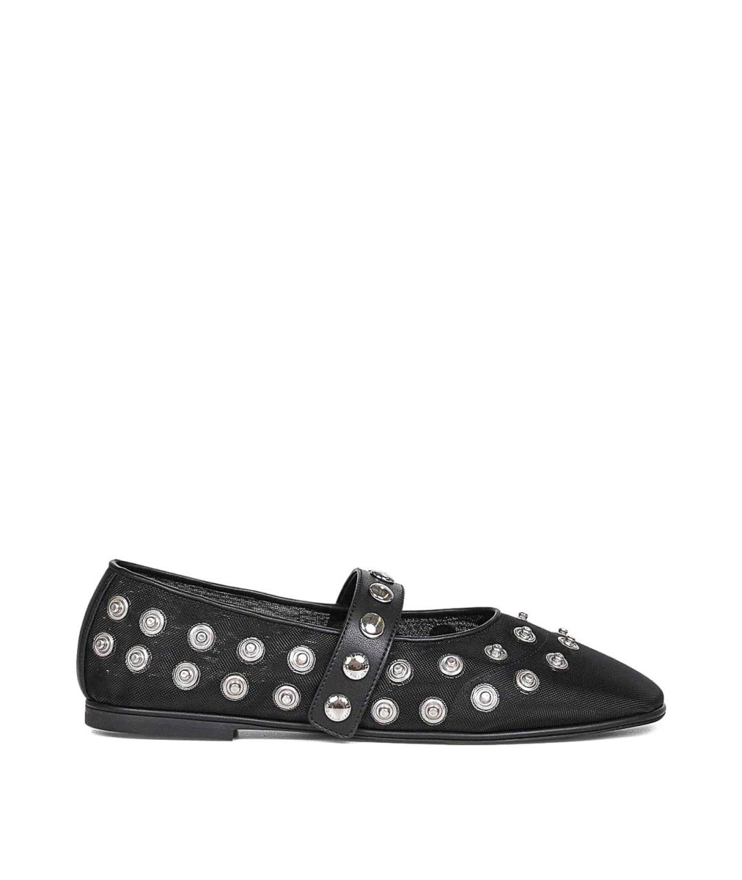 STELLA MCCARTNEY Черные кожаные балетки, фото 1