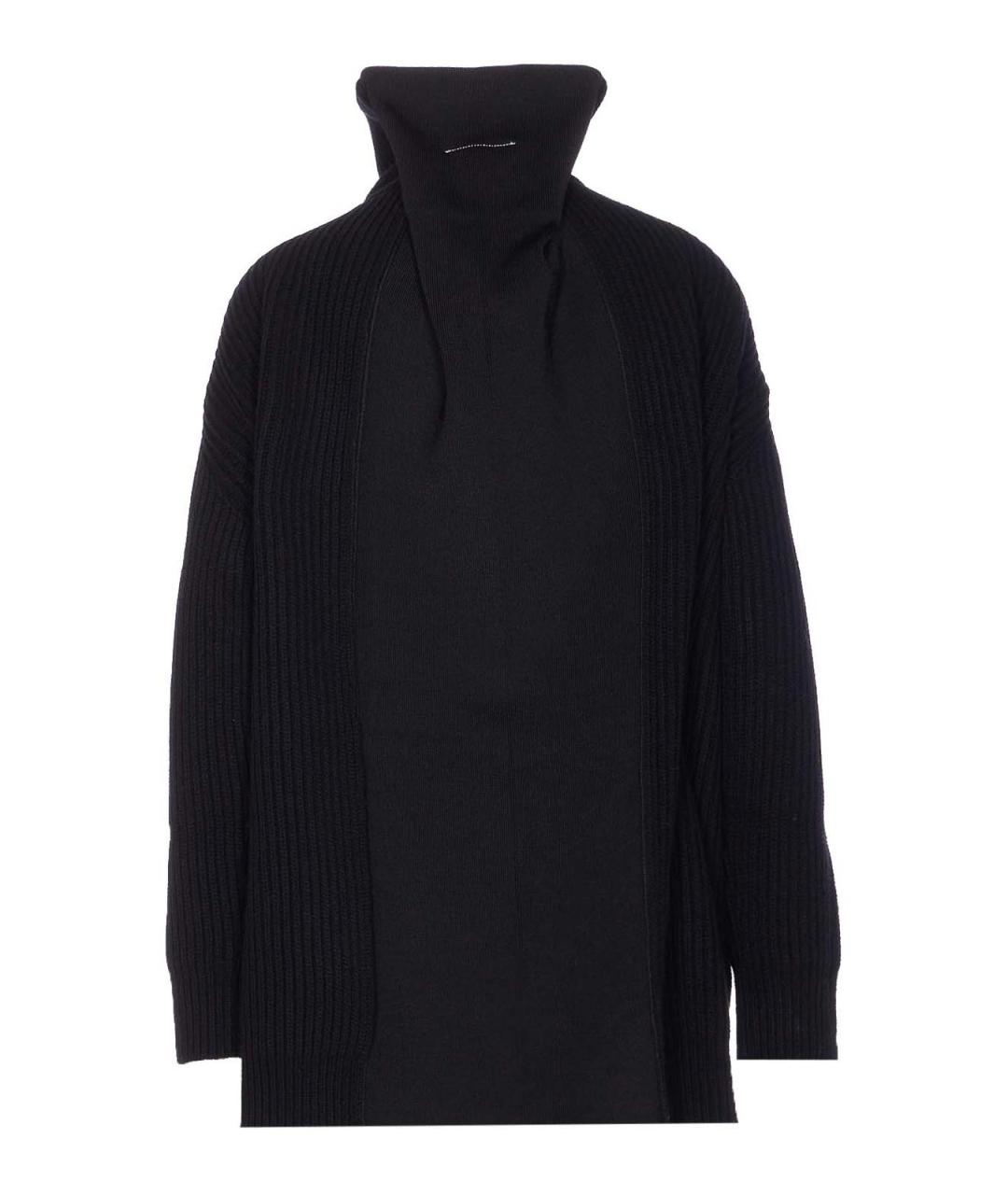 MM6 MAISON MARGIELA Черная шерстяная водолазка, фото 2