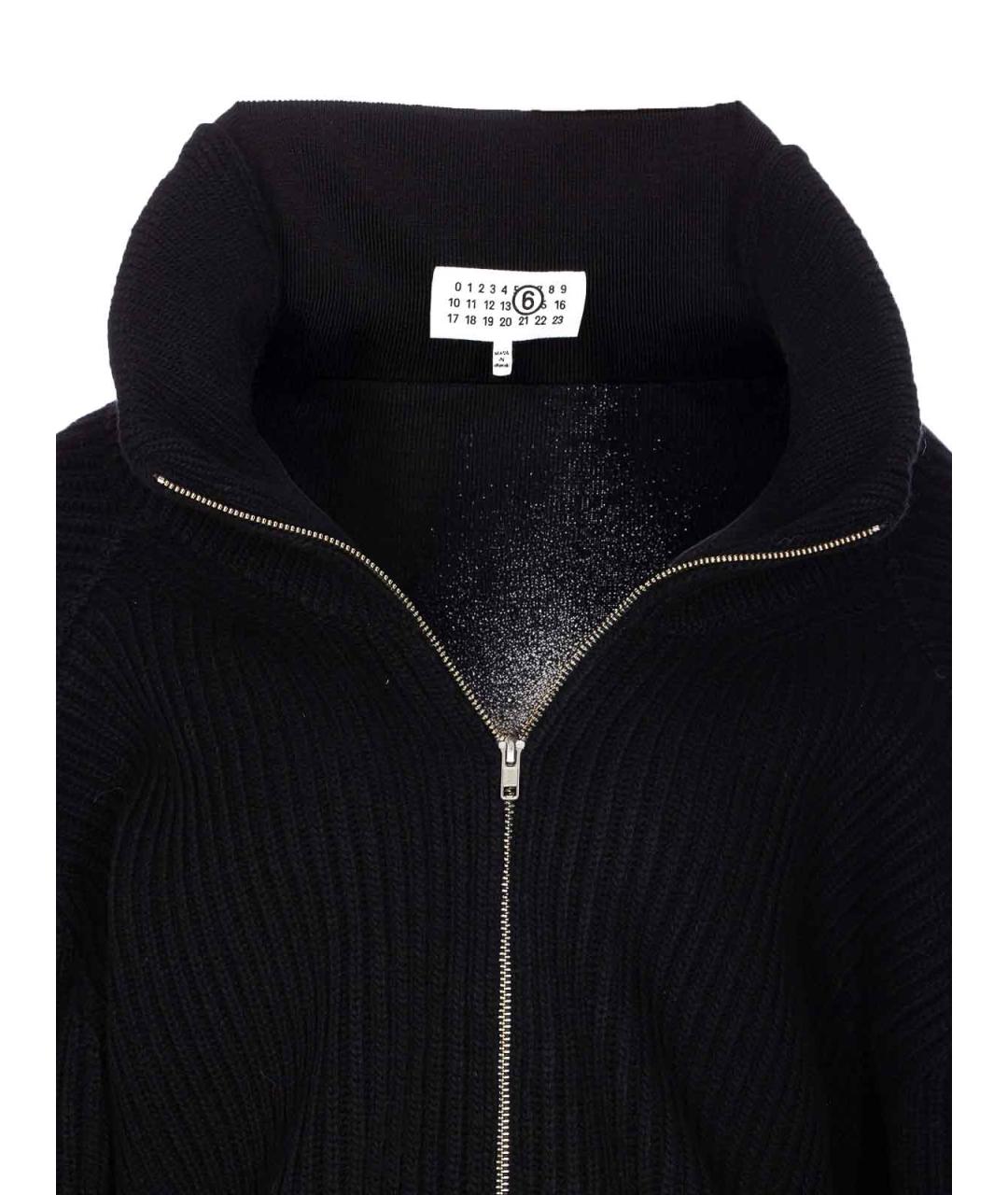 MM6 MAISON MARGIELA Черная шерстяная водолазка, фото 4